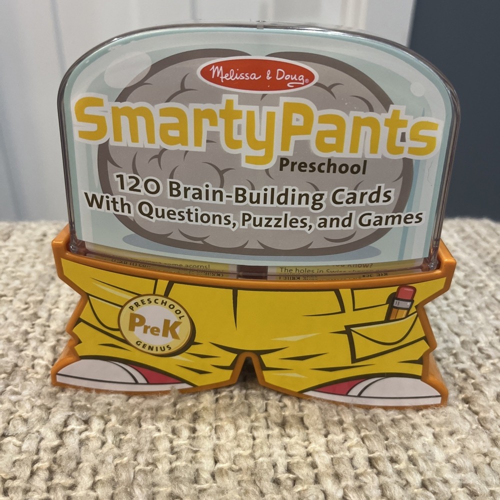 Melissa And Doug Smarty Pants Preschool PreK 120 Brain Building Cards In Case